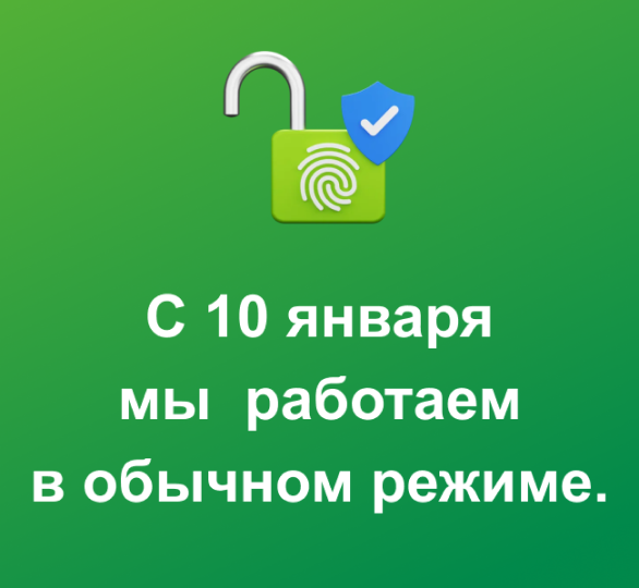 Мы работаем в обычном режиме.